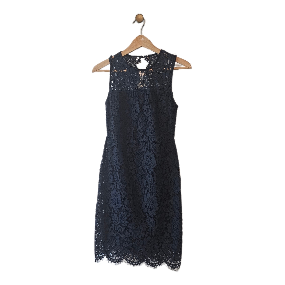 Banana Republic Navy Lace Mini Dress